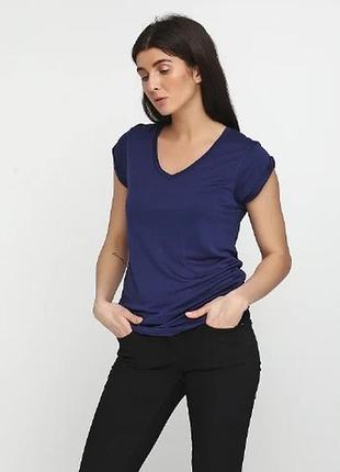 Базовая темно синяя футболка