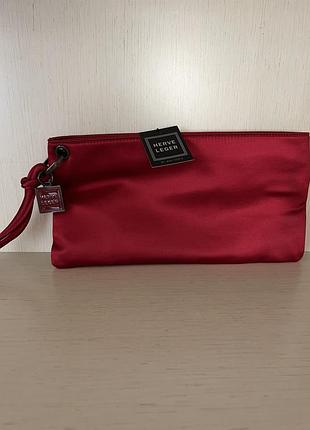 Сатиновый клатч herve leger