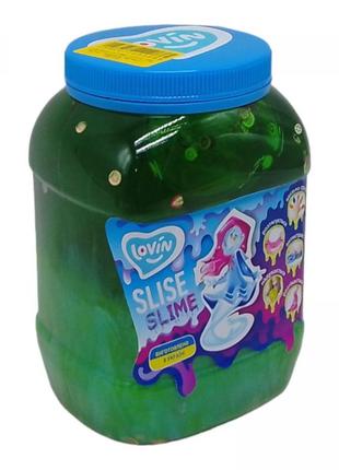 Слайм-антистресс "lovin: big slime", изумрудный