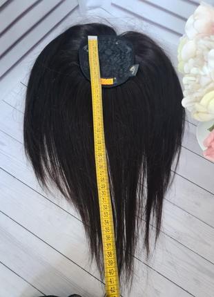 Система замещения 2в одном затылочная тресса и накладка на макушку топпер 100%...