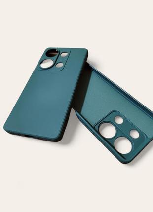Xiaomi redmi note 13 pro 4g силиконовый чехол микрофибра green