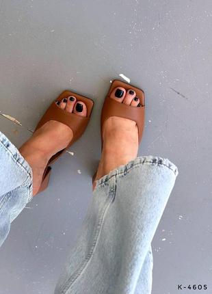 Сабо натуральные - chloe, taba, натуральная кожа