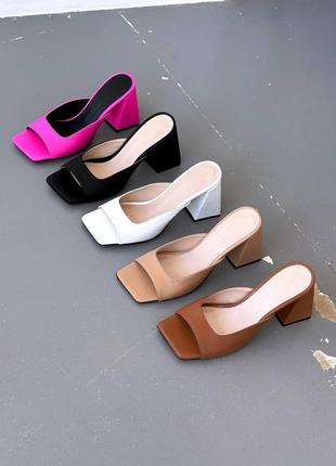 Сабо натуральные - chloe, taba, натуральная кожа