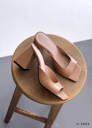 Сабо натуральные - chloe, taba, натуральная кожа