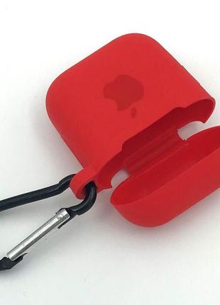 Силиконовый чехол для наушников apple airpods red