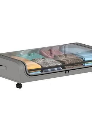 Підліжковий органайзер festiwell з коліщатками. контейнер для зберігання під ліжком з пластику (festiwell)