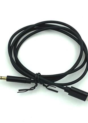 Кабель aux type c to 3.5mm black