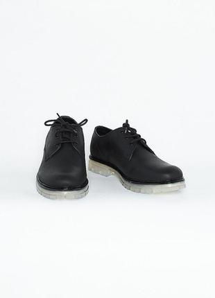Туфли 44 р.  schuh reece lace up черного цвета набук