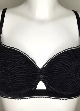 Шикарний оксамитовий бюстгальтер autograph, зебра print