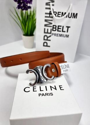 Ремень пояс женский кожаный в стиле спелый celine / ремень пояс женский кожаный в стиле celine