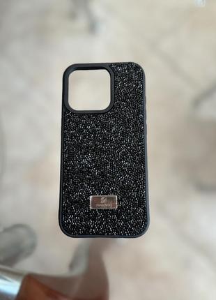 Чехол swarovski crystalline на iphone 15 pro