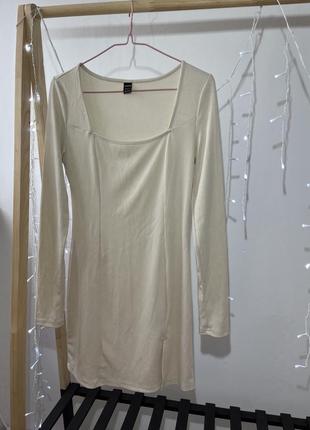 Сукня плаття платье в рубчик3 фото
