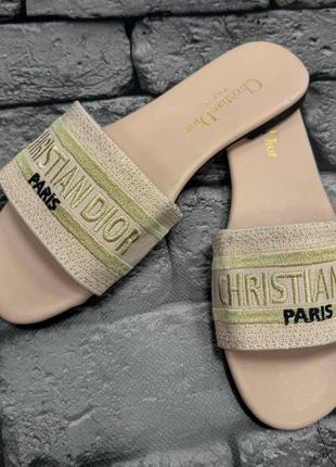 Жіночі тапки christian dior