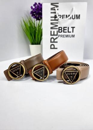 Ремень пояс женский кожаный в стиле guess / ремень пояс женский кожаный в стиле guess