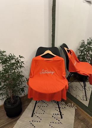 Котонова оверсайз футболка tu🌿