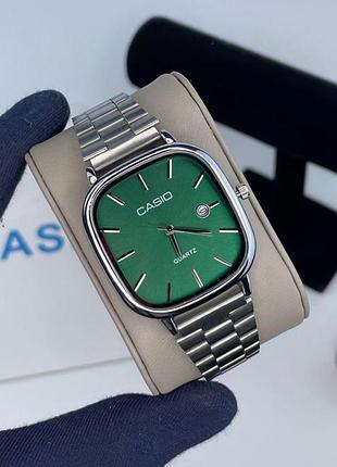 ✔️годинник наручний casio old money green