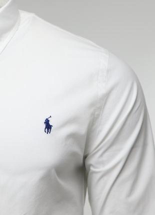 Чоловіча  білосніжна сорочка polo ralph lauren оригінал [  m ]3 фото