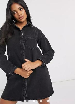 Темно сірий  подовжений піджак asos батал