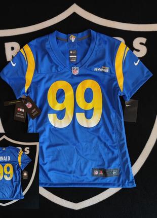 🏈 оригінал. жіноча футболка від найка x nfl los angeles rams.