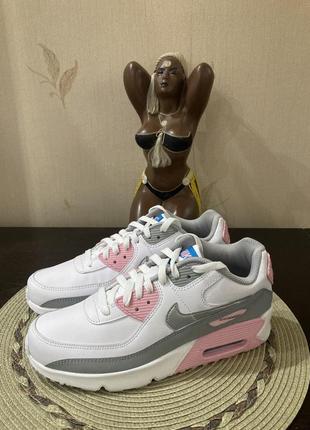 Nike air max 90 ltr (gs) ‘metallic silver pink’1 фото