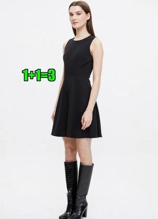 🤩1+1=3 стильне базове чорне приталене плаття сукня f&f, розмір 48 - 50
