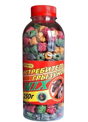 Истребитель гранула от крыс и мышей mix (сыр,карамель,арахис) 250г