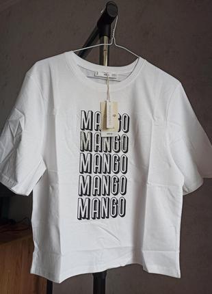 Футболка біла mango xs5 фото