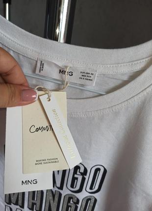 Футболка біла mango xs3 фото