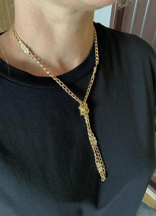 Винтажная цепочка, колье christian dior.