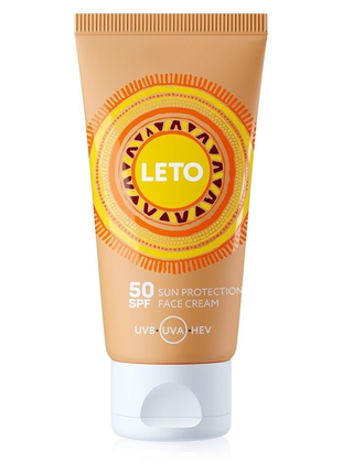 Крем для обличчя сонцезахисний spf 50 leto (2780)