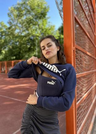 Корсет апсайкл в комплекті з вкороченим світшотом puma s розмір