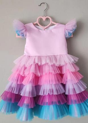 Hand made. размер 3-4 года. шикарное нарядное платье для девочки