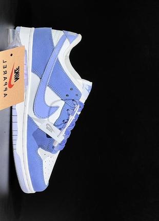 Кроссовки  nike sb lebron low blue  white  кеды кроссовки найк данк голубые с белым