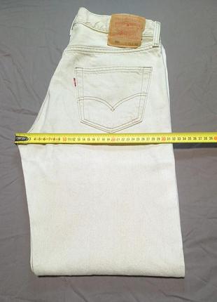 Талия 86 см vintage levi's 501-0612 w33 l32 джинсы коричневообежевые ausa