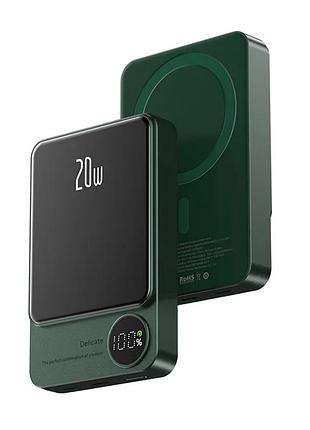 Магнитный повербанк q9m 10000mah 20w павер magsafe беспроводной power bank зарядка magnetic iphone apple