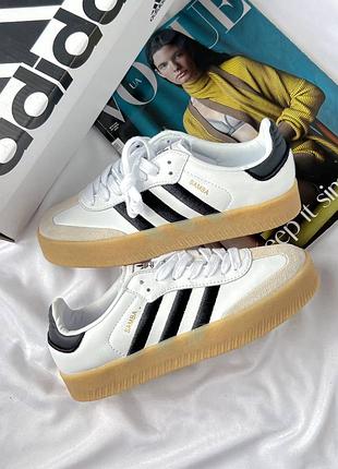 Кроссовки (samba platform black/white)🌪️🩷