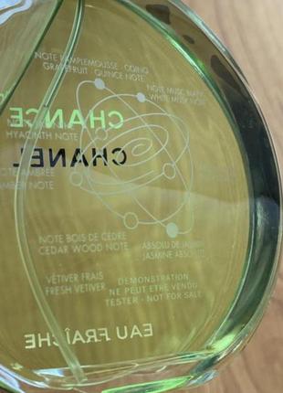 Chanel chance eau fraiche 100 ml тестер оригинала 3