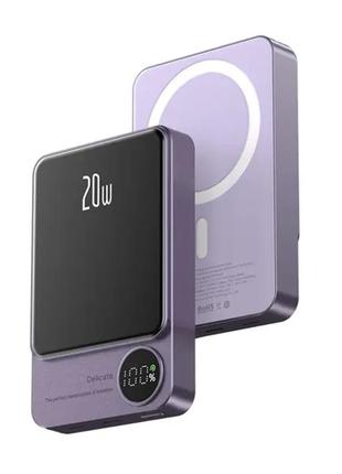 Повербанк iphone magsafe jyd q9m 10000mah 20w павер магнитный беспроводной power bank зарядка magnetic iphone