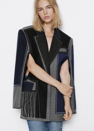 Лімітована колекція atelier zara піджак-блейзер deconstructed blazer - limited edition