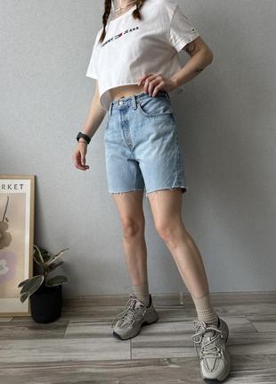 Шорты джинсовые джинсовые джинс короткие бермуды levi’s levis 501 премиум premium