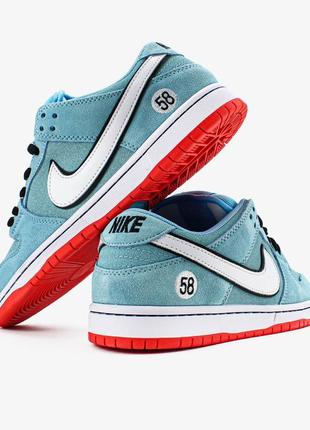 Мужские кроссовки nike sb dunk low gulf "blue orange7 фото