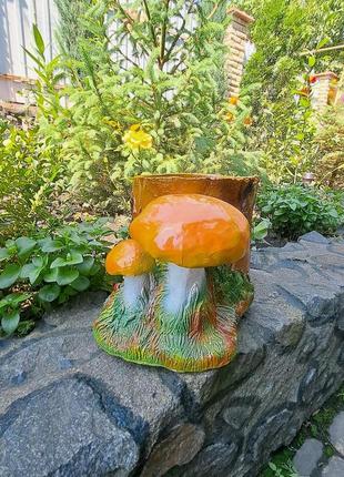 Підставка для квітів пеньок березовий, рижий