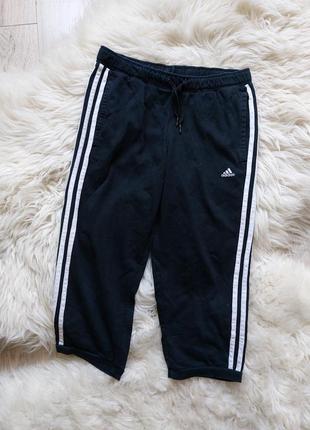 🩵🪻💚 суперські бріджи adidas лригвнал чорного кольору