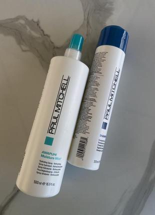 Шампуни для глубокого очищения paul mitchell, спрей для волос