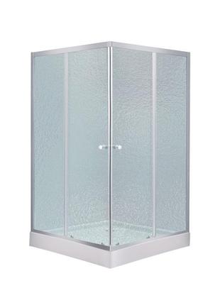 Набор lidz душевая кабина wawel sc90x90.sat.low.fr, стекло frost 4 мм + поддон mazur