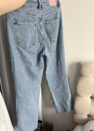 Zara джинси з нещільної тканини3 фото