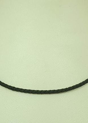 Ювелірний шнурок з текстилю з срібними вставками. 337/р 50