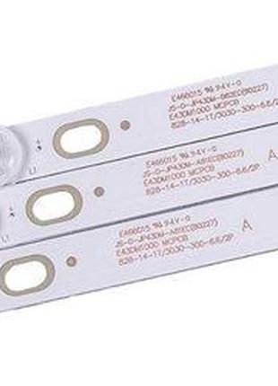 Комплект led підсвітки js-d-jp43dm-a81ec + js-d-jp43dm-b82ec (ms-l2317-a/b v5) для телевізора 43" fs2 фото