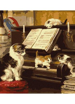 Картина по номерам "уроки игры на пианино" ©генриетта роннер-книп идейка kho4330 40х50 см от polinatoys