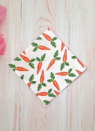 Носова хустинка "морквинка"1 фото